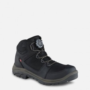 Red Wing 5-inch Waterproof Safety Toe Hiker Boot Black-Gray | ITP-178093