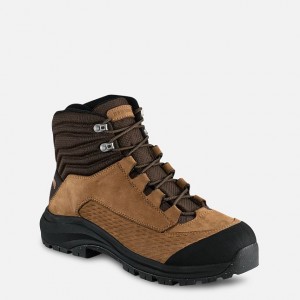 Red Wing 6-inch Waterproof Safety Toe Boot Black-Tan Fleck | MKQ-421983